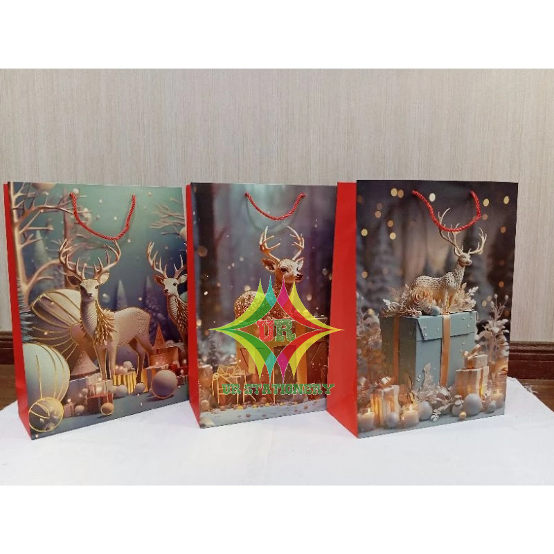 

PAPER BAG CHRISMAS NATAL/PAPER BAG NATAL /TAS KADO/TAS MOTIF NATAL
