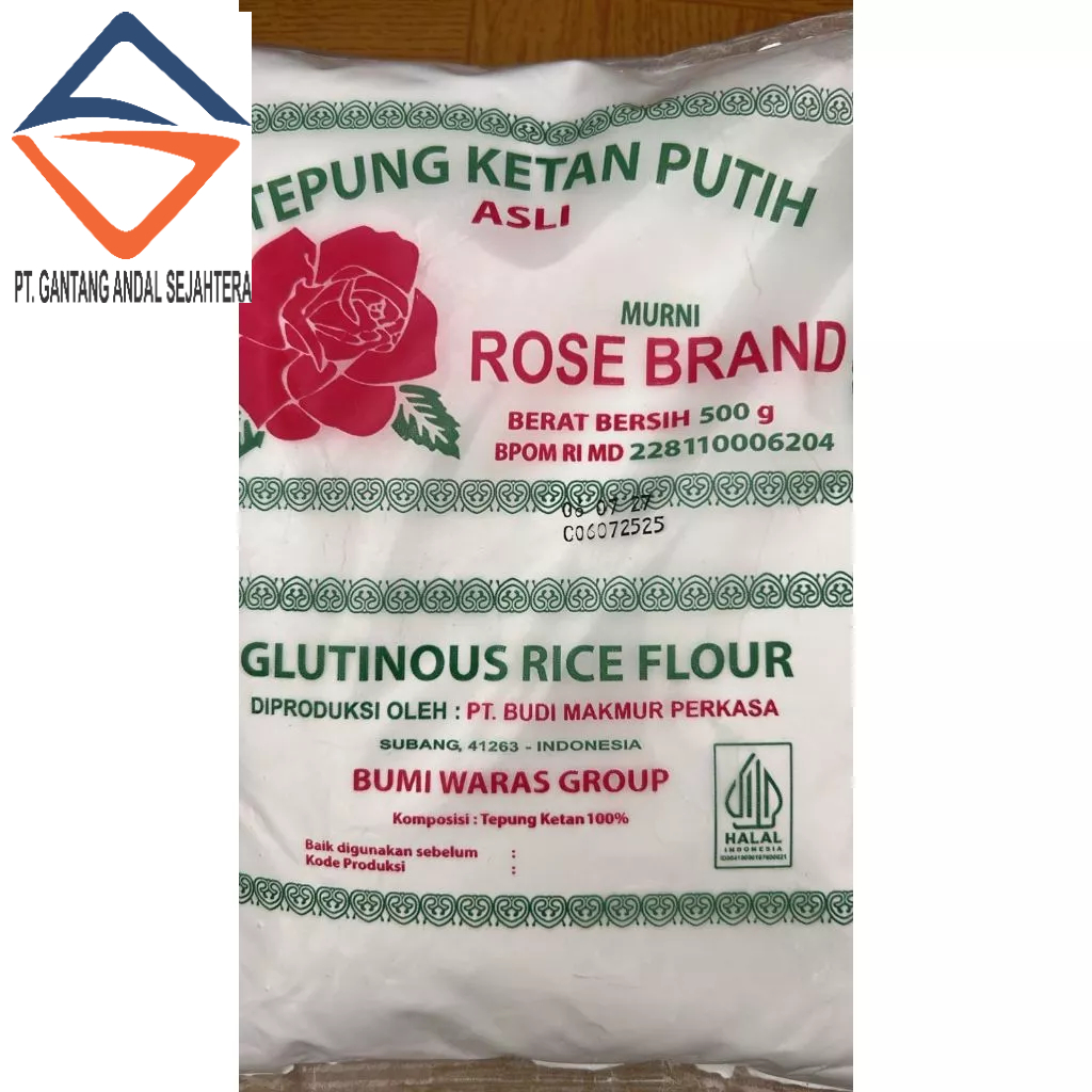 

TEPUNG KETAN PUTIH ROSE BRAND 500 GRAM