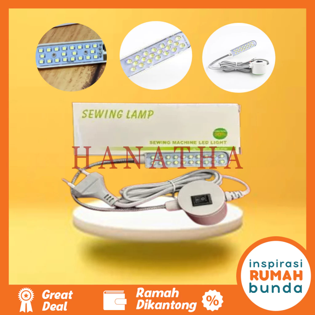Lampu Mesin Jahit LED 20 Titik Magnet / Lampu Jahit LED