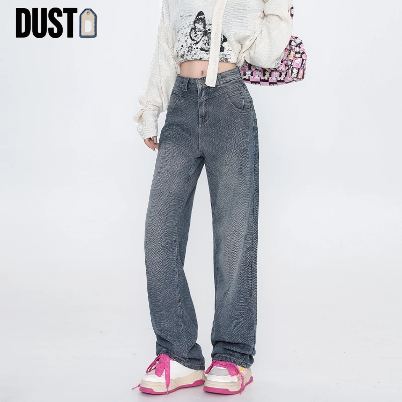 DUST- Celana Abu Jeans Wanita Celana Korean Style Celana Jeans Wanita Celana Highwasit Celana Kulot 