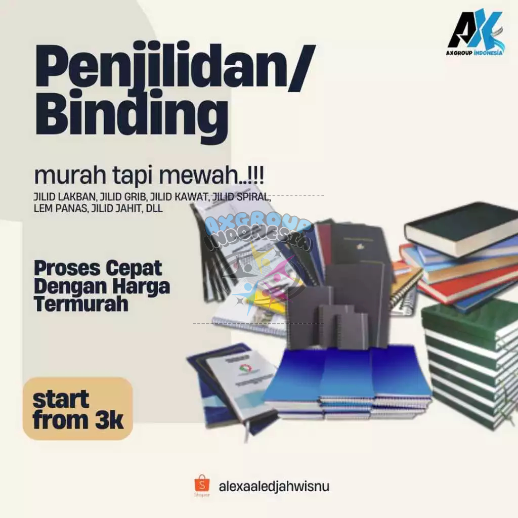 Jasa Penjilidan dan Binding Buku Dokumen Skripsi Laporan Berkualitas