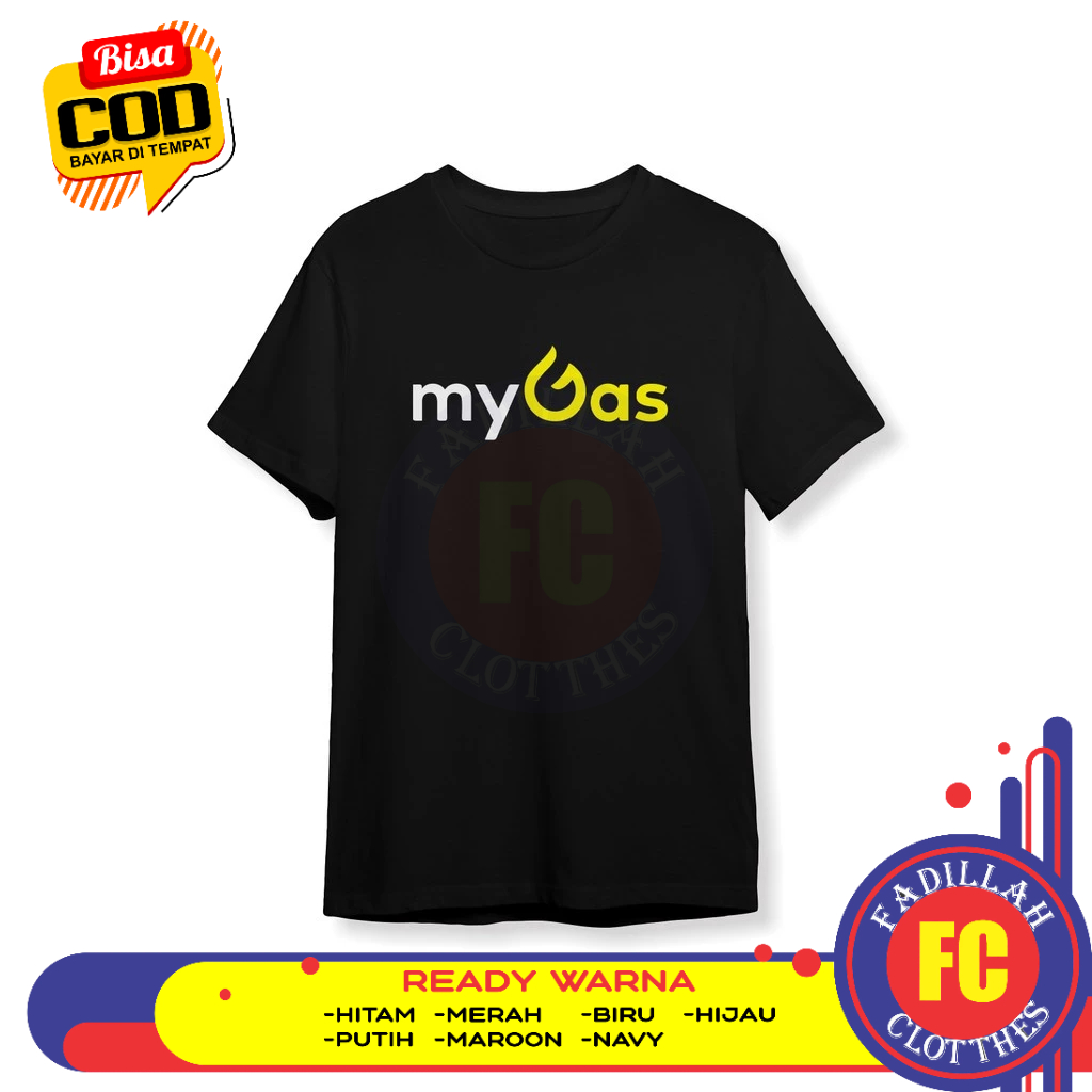 Baju Kaos MyGas Perusahaan Minyak dan Gas Baju Perusahaan