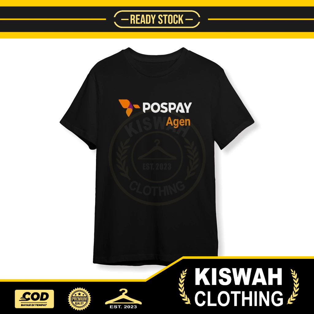 Kaos Tshirt PosPay Agen PT Pos Indonesia Baju Perusahaan