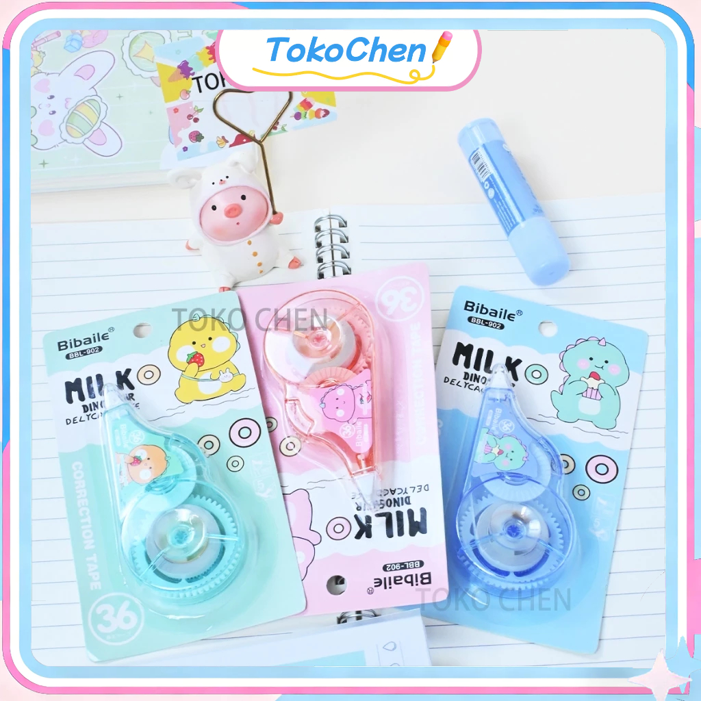 Bibaile Correction Tape / Tip Ex Kertas Besar / Pita Koreksi