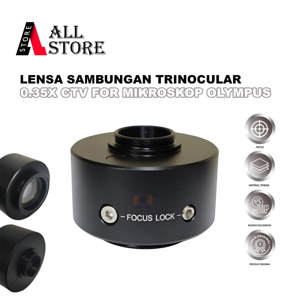 LENSA SAMBUNGAN TRINOCULAR 0.35X CTV UNTUK MIKROSKOP OLYMPUS ORIGINAL - ADAPTOR LENSA KAMERA MIKROSK
