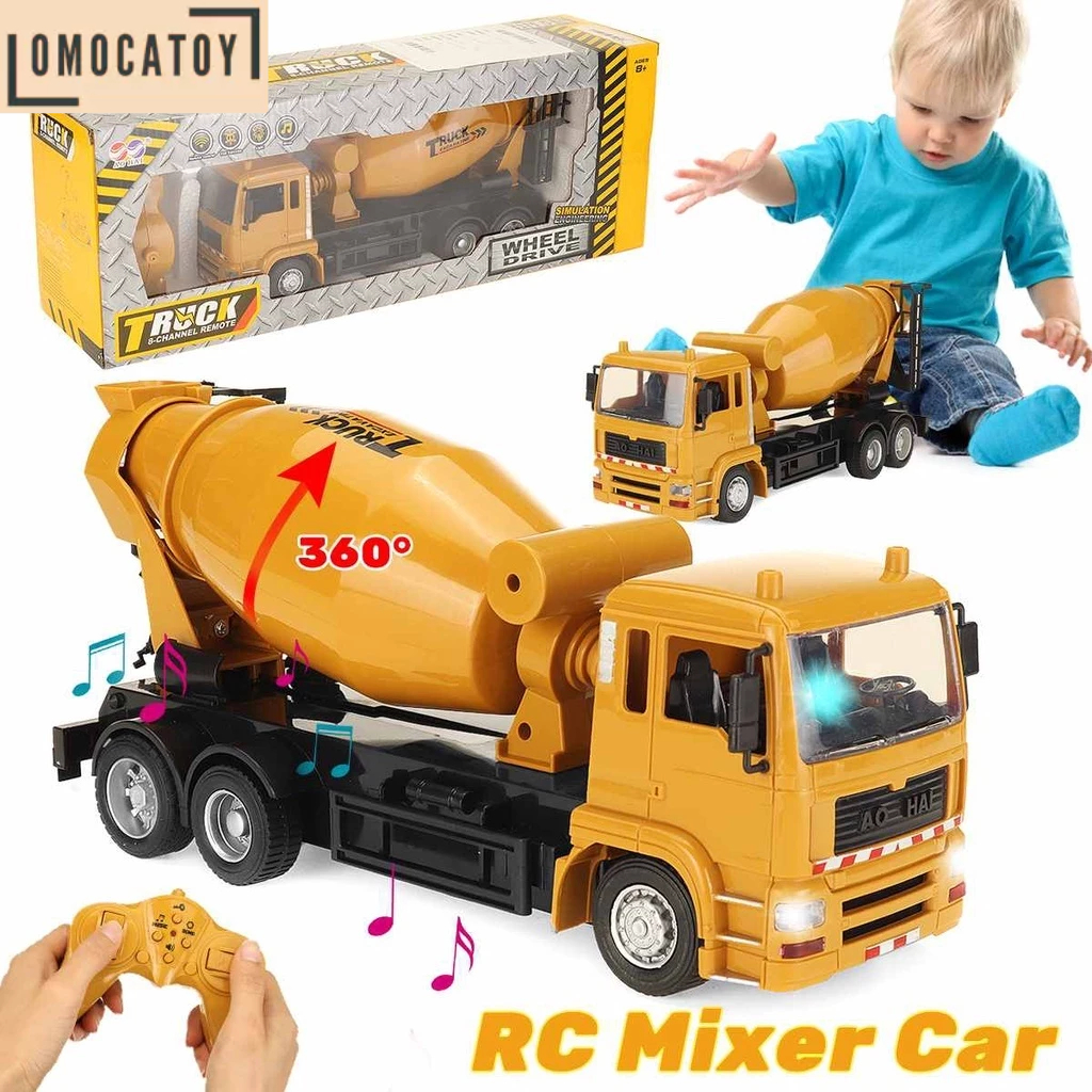 Mainan RC Truck Molen Mixer Semen Remote Control Truk Pengaduk Semen Remote Control Truk Molen Semen