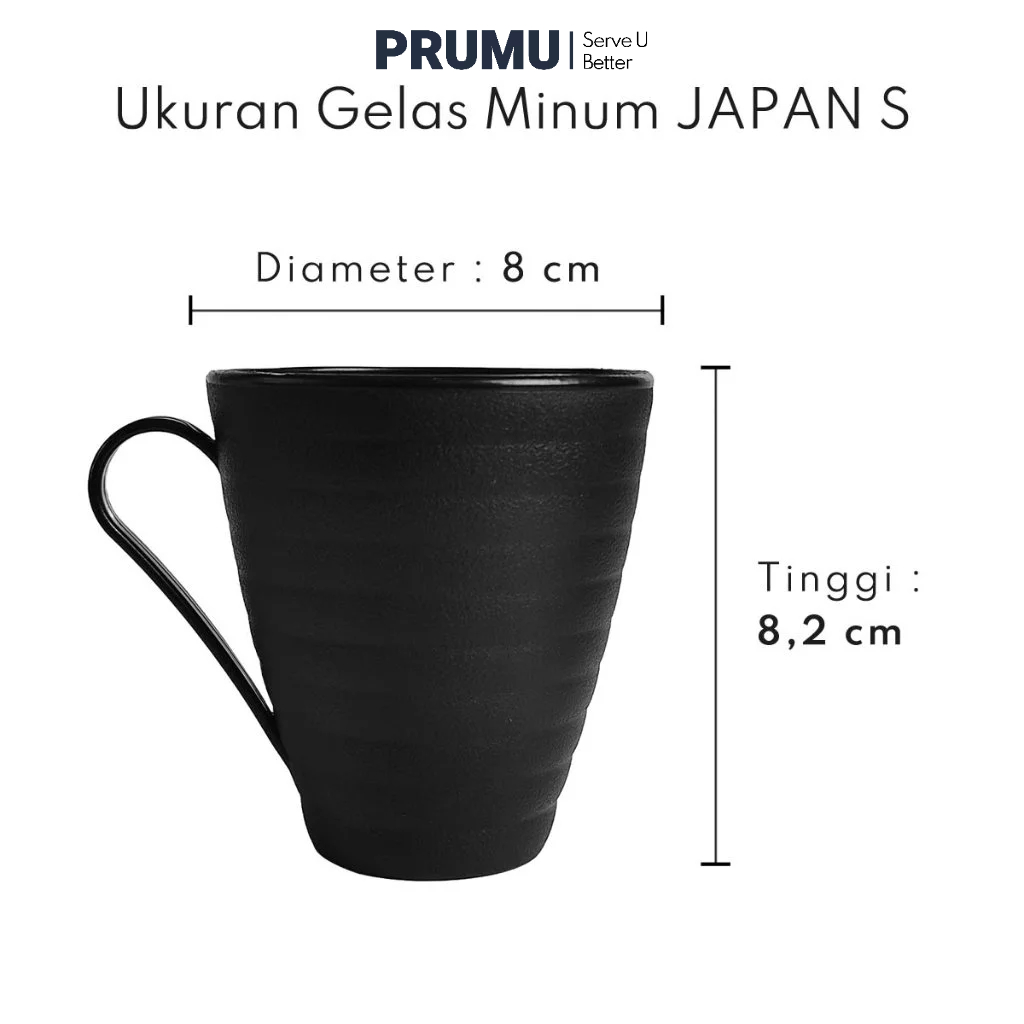 Gelas Plastik 250 ml Japan Series - Cangkir Kecil - Cangkir Plastik - Gelas Gagang Plastik - Gelas C
