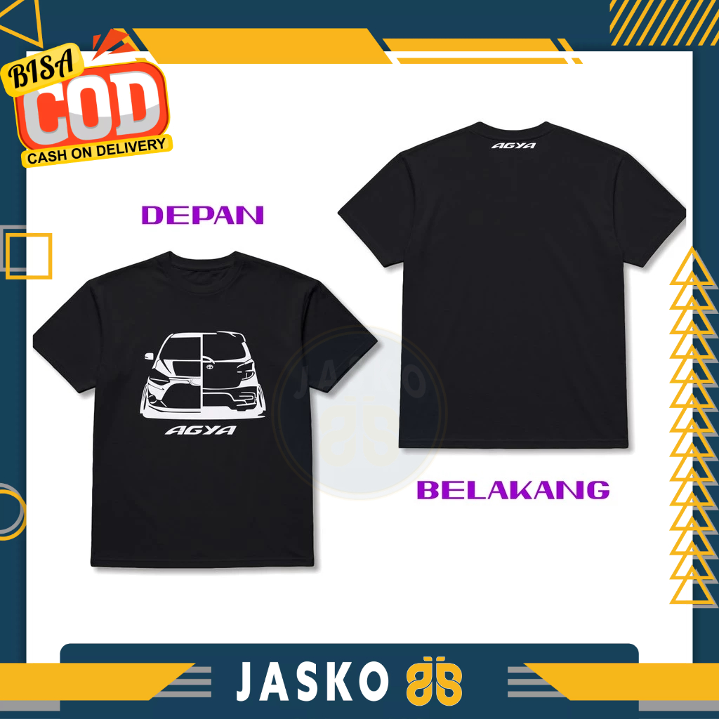 Baju Tshirt Mobil Toyota Agya Stance DB Baju Otomotif