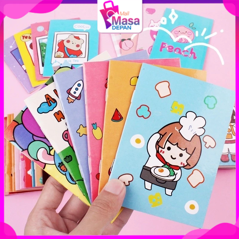 

MMD Buku Tulis Mini Motif Kartun Note Book Mini Cartoon Mini Book Notepad Karakter Buku Tulis Memo Kecil Murah