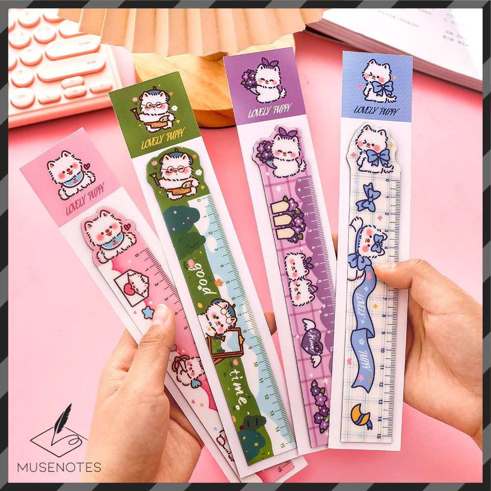 

Penggaris Sekolah Kantor Kitter Kucing Ukuran 15CM Bahan Plastik Fleksibel Pengaris Magnet S-AT034