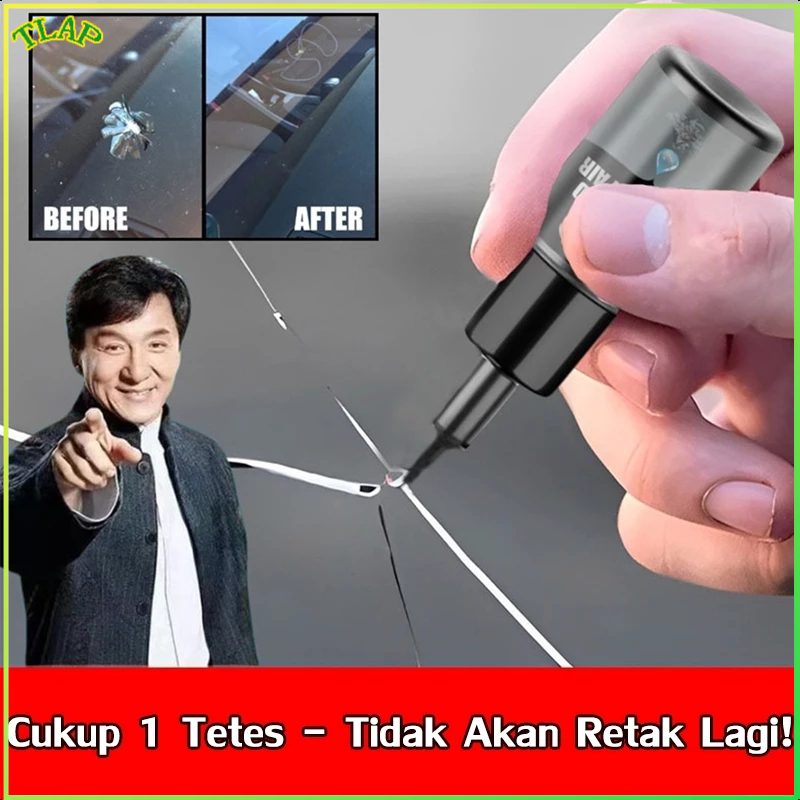 [COD] Kit Perbaikan Kaca Super Kuat Lem Perekat Universal Mobil/Hp/Aquarium Penghilang Retak Tanpa B