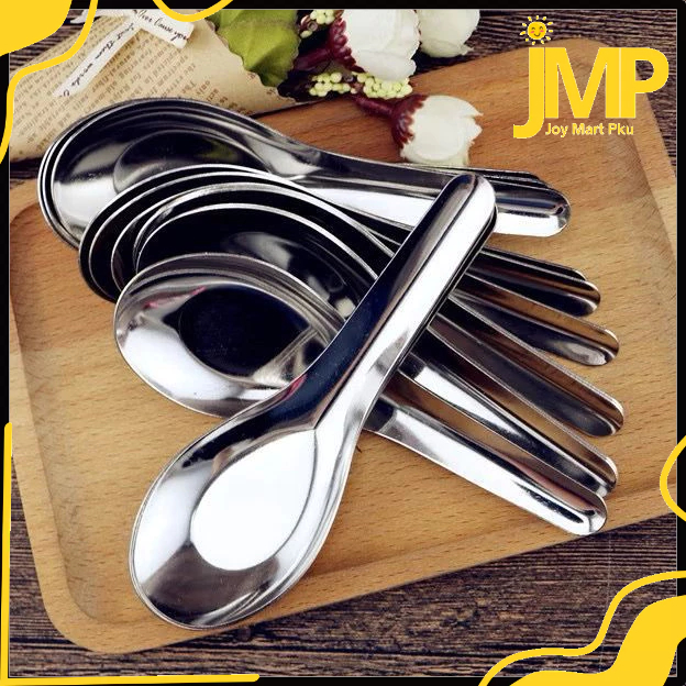 JMP - Sendok Bebek Stainless (12 Pcs)/sendok bebek stainless steel/sendok bebek/sendok/sendok bebek 