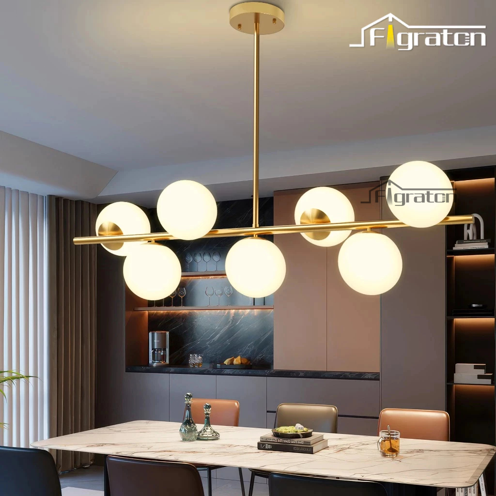[Garansi&COD] Lampu Gantung Minimalis Meja Makan Nordic Modern Lampu Hias 7 Ball Chandelier Minibar 
