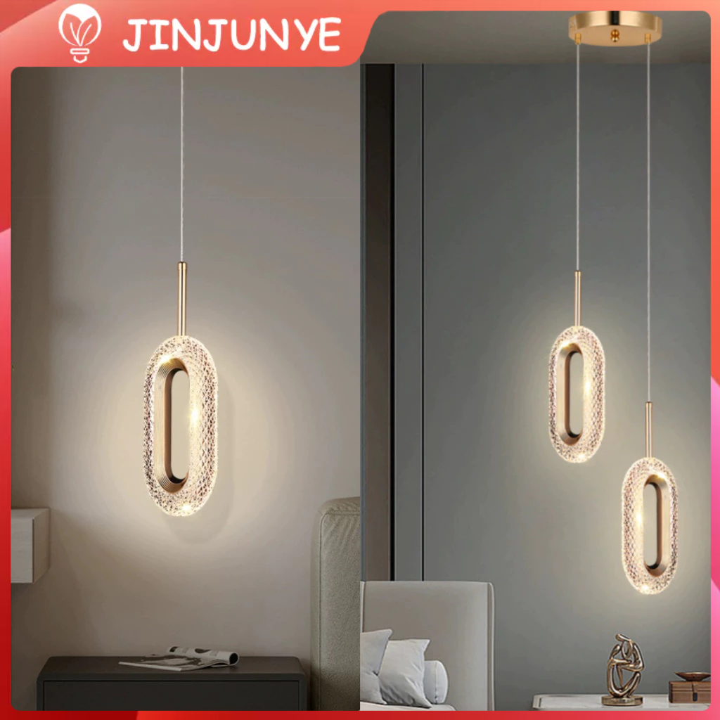 Lampu Gantung Kamar kristal Arkrilik Lampu Hias Gantung Modern gaya Mewah 3 Warna Lampu gantung