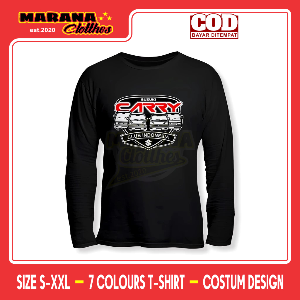 Kaos Mobil Suzuki Carry Club Indonesia Lengan Panjang Baju Otomotif