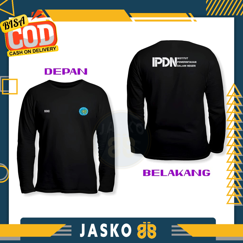 Baju Tshirt IPDN Institut Pemerintahan Dalam Negeri DB Lengan Panjang Baju Pemerintahan