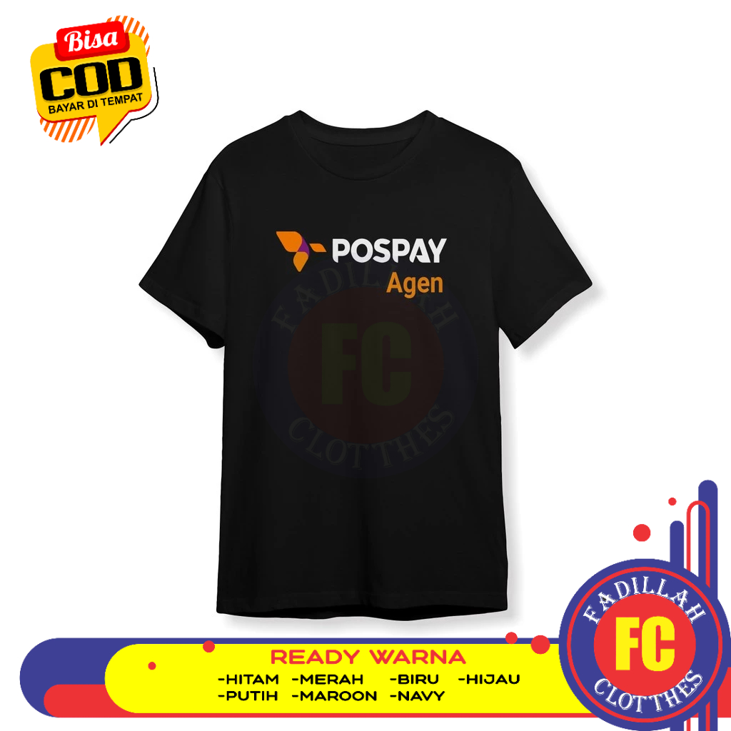 Baju Kaos PosPay Agen PT Pos Indonesia Baju Perusahaan