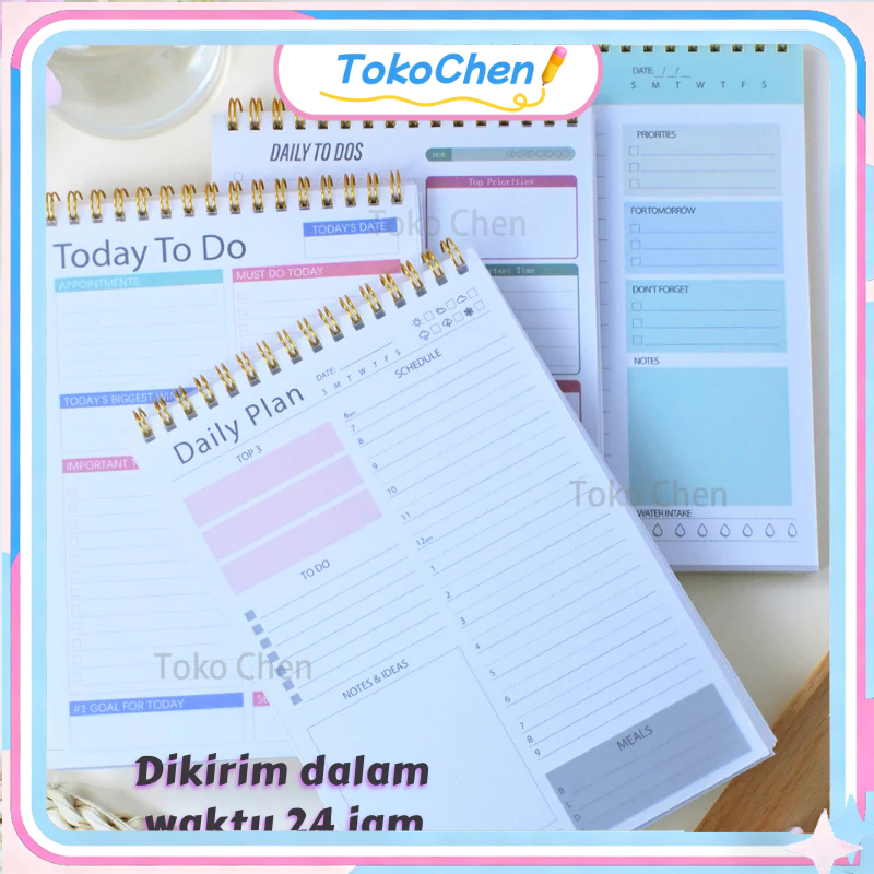[COD] Rencana Agenda Buku Catatan A5 Mingguan Bulanan Buku Harian Jurnal Perlengkapan Kantor Sekolah