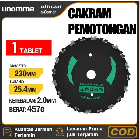 Bilah mesin pemotong rumput menebal bilah gergaji rantai melingkar baja mangan/Pedang Logam/ bilah g