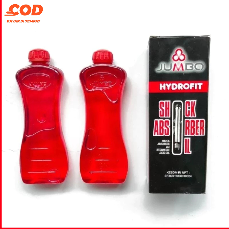 Oli Shockbreaker Jumbo 200ml - Plug and Play, Kompatibel Berbagai Motor, Praktis Digunakan