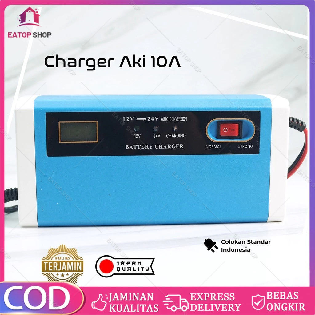 Cas Aki Charger Aki 12 V Dan 24 V 10 Ampere Pure Dan Original Brand