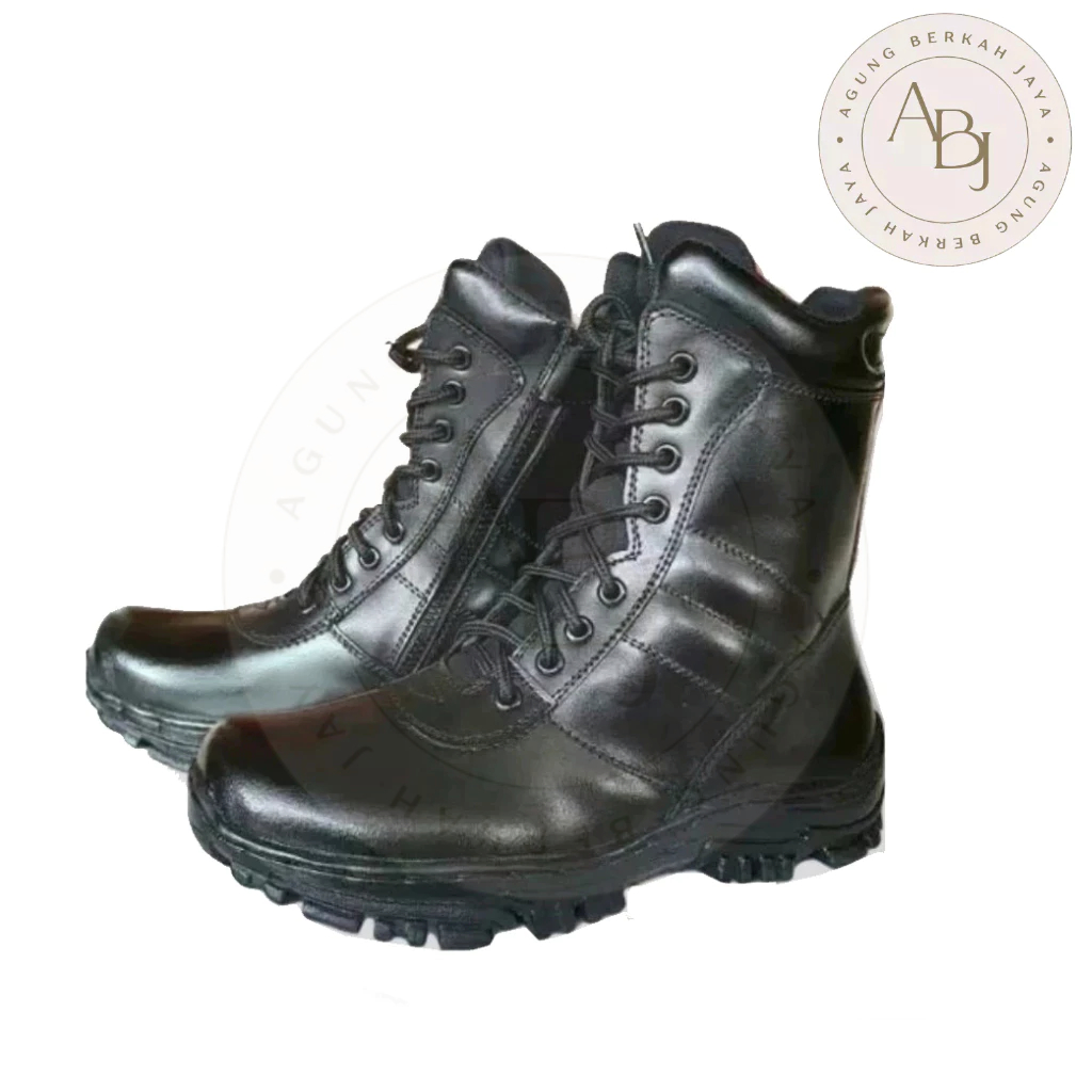 Termurah Sepatu Pdl Satpam Boots Sefety Jatah lama hitam Resleting