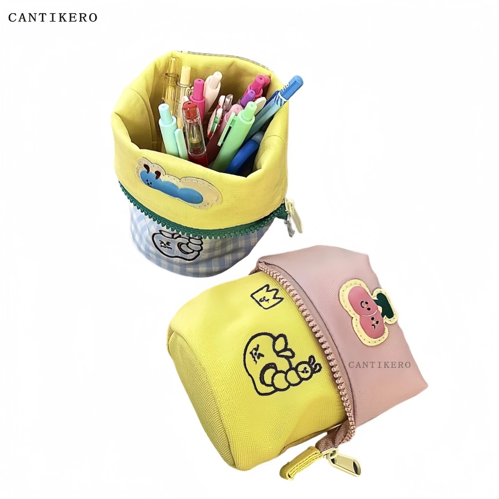 

【New】Tempat Pensil Yang Bisa Dilipat Tas/Cartoon Large Capacity Storage Bag Pensil Case/Kreatif YangTas Penyimpanan Alat Tulis Gaya Kuliah/Tempat Pensil Murah CANTIKERO