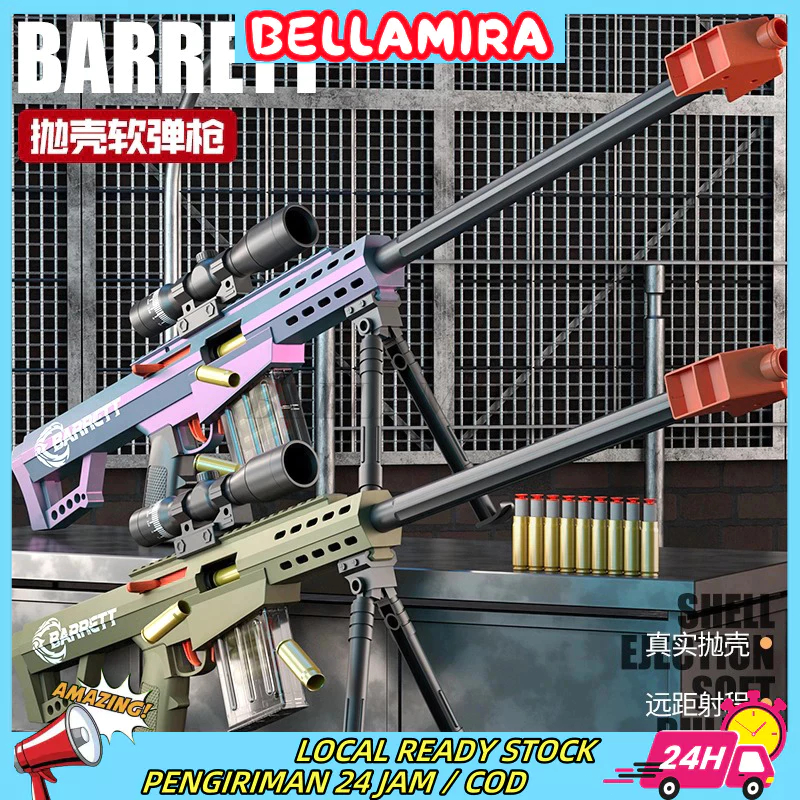 Barrett/AWM/98K Sniper Gun Shell Throwing Simulation Large AWM Soft Bullet Pistol Mainan Children's 