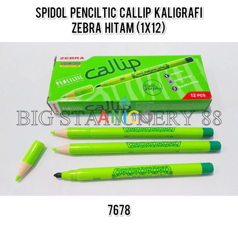 

Spidol Pensiltic Callip Kaligrafi Zebra Hitam