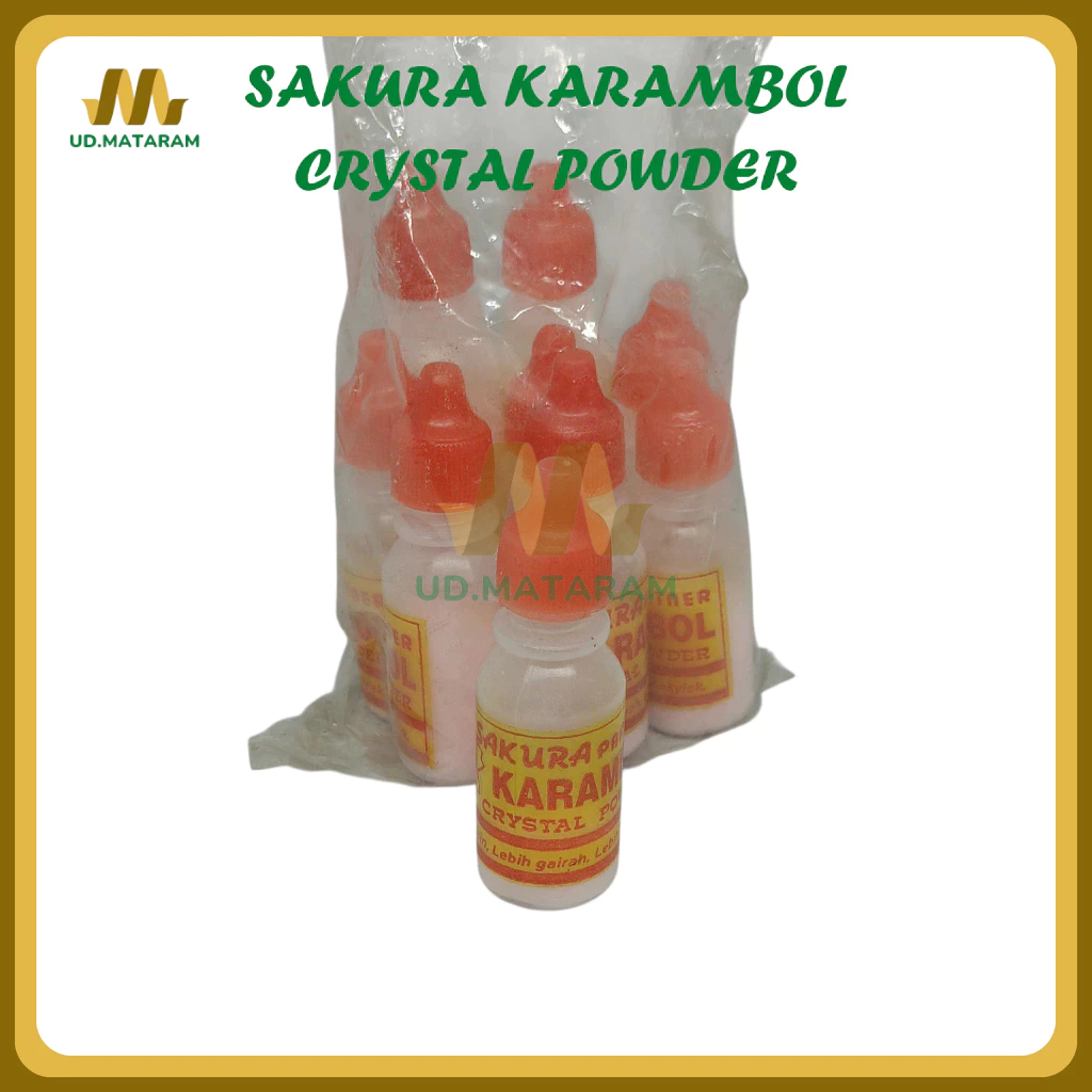 SAKURA KARAMBOL Crystal Powder | Bedak Kristal Karambol Papan Licin