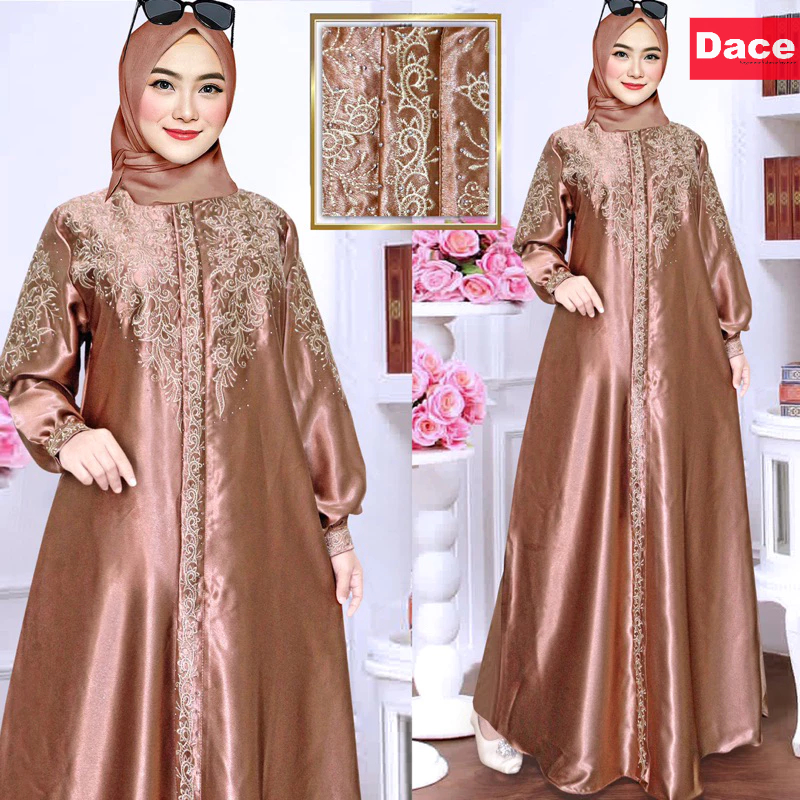 DACE Gamis Pesta Mewah Elegan Gamis Bordir
