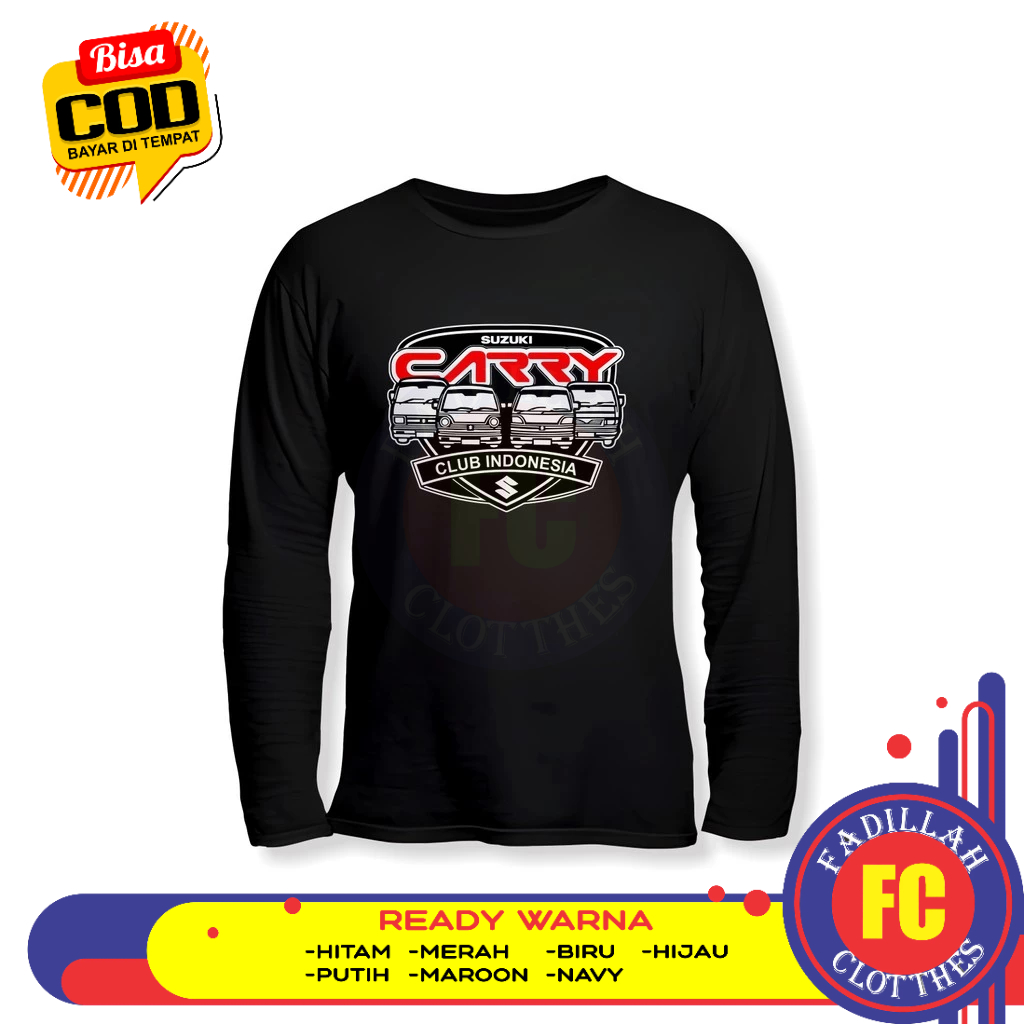 Baju Kaos Mobil Suzuki Carry Club Indonesia Lengan Panjang Baju Otomotif