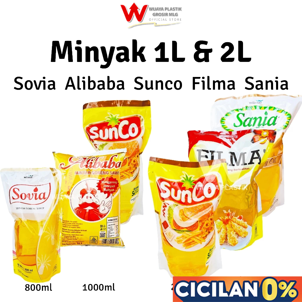 [PROMO] Minyak [SOVIA SUNCO FILMA SANIA] 1L & 2L --- @Pack | 1 2 liter lt L sovia 800 ml sunco aliba