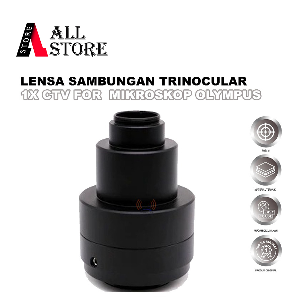 LENSA SAMBUNGAN TRINOCULAR 1X CTV UNTUK MIKROSKOP OLYMPUS ORIGINAL - ADAPTOR LENSA KAMERA MIKROSKOP 