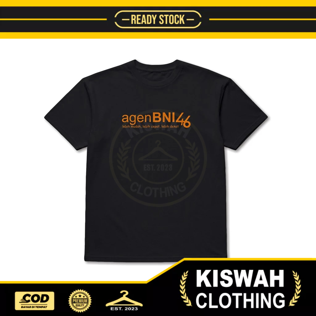 Kaos Tshirt AGEN BNI 46 Baju Perusahaan