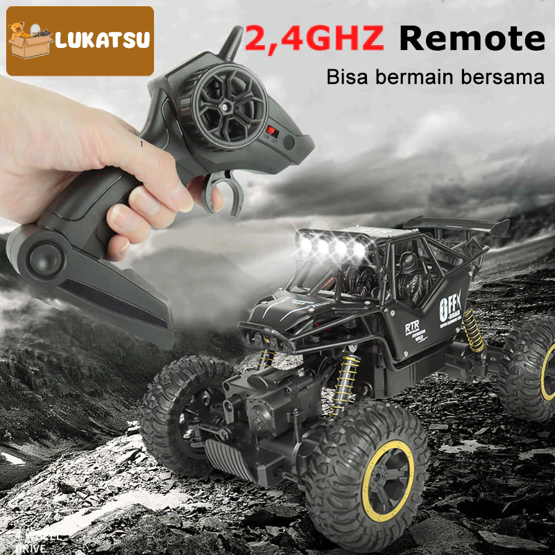 Mainan Mobil Remote Control Mobil Mainan Off-road 4WD RC Mobil Anak RC Car  Ada Lampu