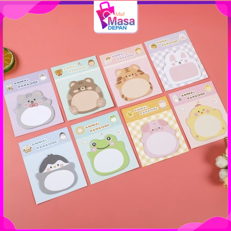

MMD Sticky Notes Motif Hewan Tempelan Kertas Catatan Memo Note Karakter Binatang Binatang Mini Book Karakter Animal Lucu