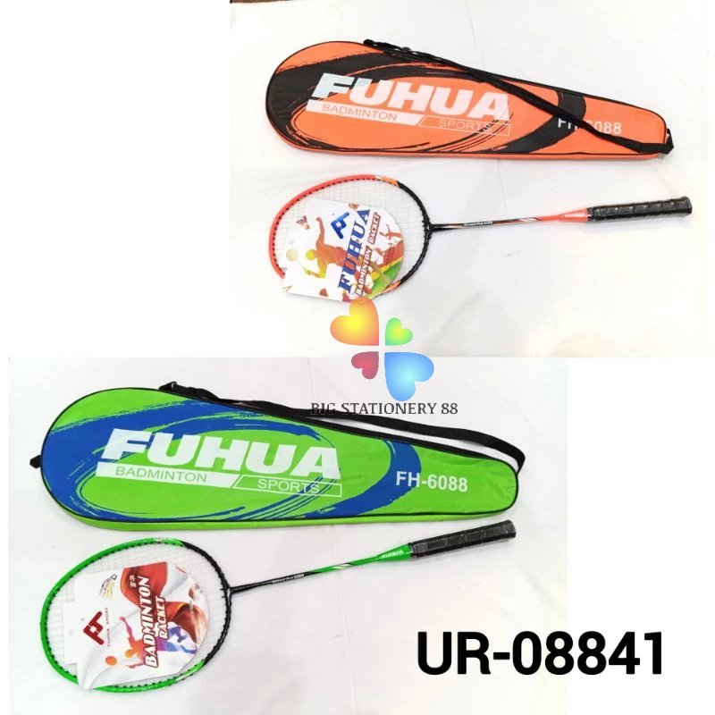 RAKET BADMINTON/RAKET BULU TANGKIS ISI 1 FREE BAG/KOK BULU TANGKIS/RAKET FUHUA