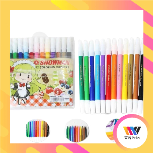 

Spidol Snowman PW-12A Set of 12 SPIDOL SNOWMAN 12 WARNA