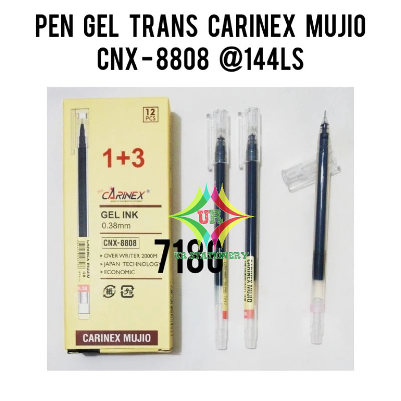 PEN GEL TRANSPARAN MUJIO CNX - 8808