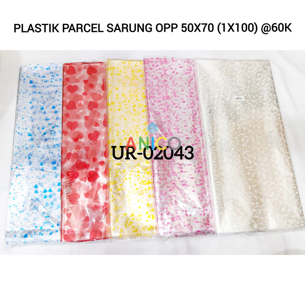 (100PCS)PLASTIK PARCEL SARUNG OPP MOTIF/PLASTIK PARCEL KADO MOTIF