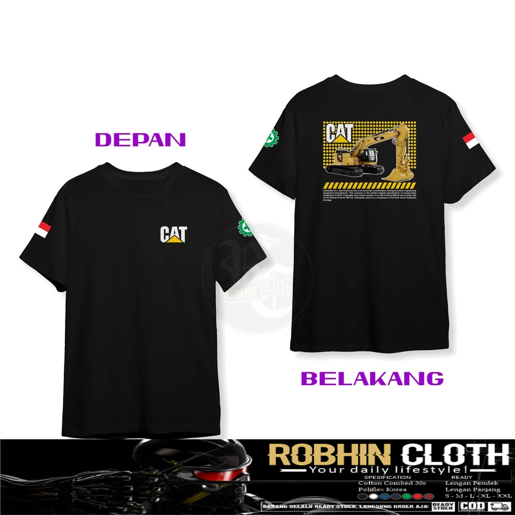 Kaos Baju Excavator Caterpillar Streetwaer DB Kaos Distro