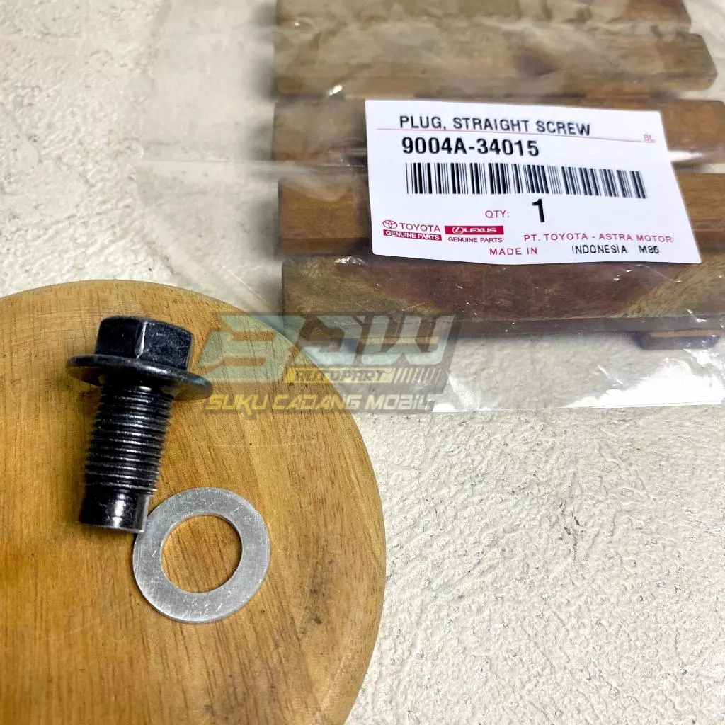 Baut Oli Toyota Avanza Calya Rush Dual VVTI Asli bonus ring