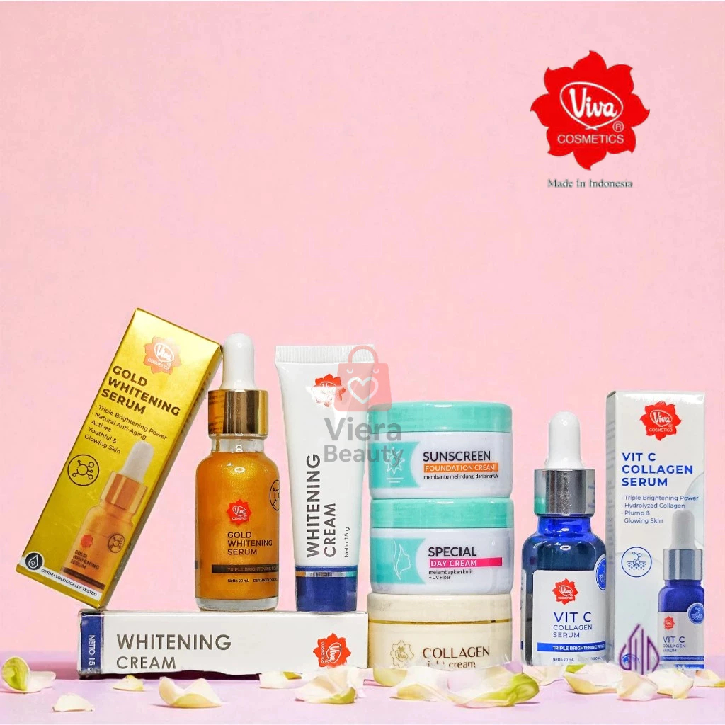 VIVA Paket Anti Flek Noda Hitam | Flek Glowing Serum Viva | Paket Perawatan Skincare