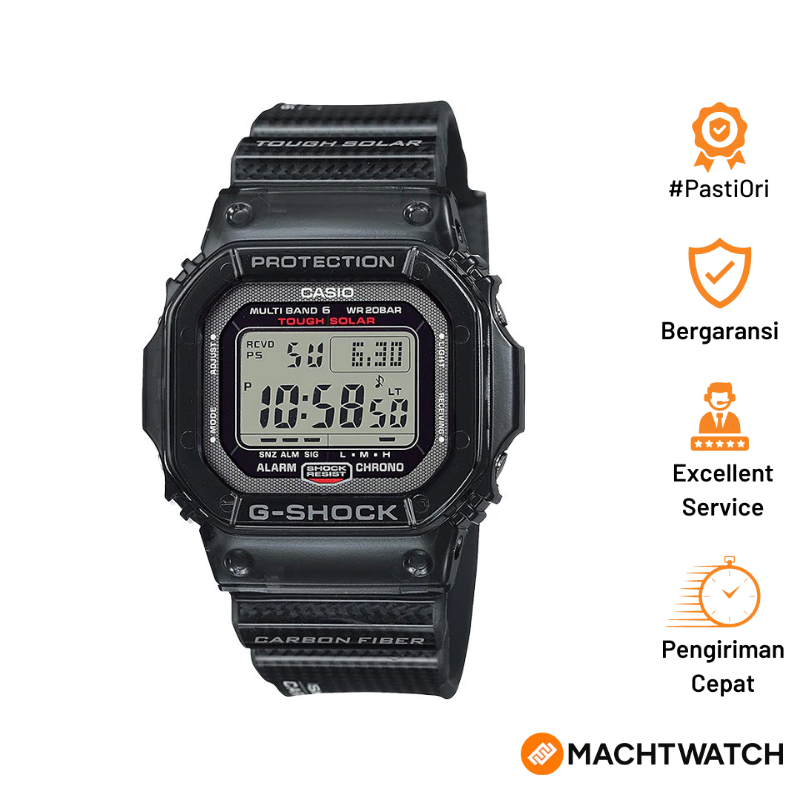 [PRJ 12.12] Jam Tangan Pria Casio G-Shock GW-S5600U-1JF Square Tough Solar Men Digital Dial Black Ca