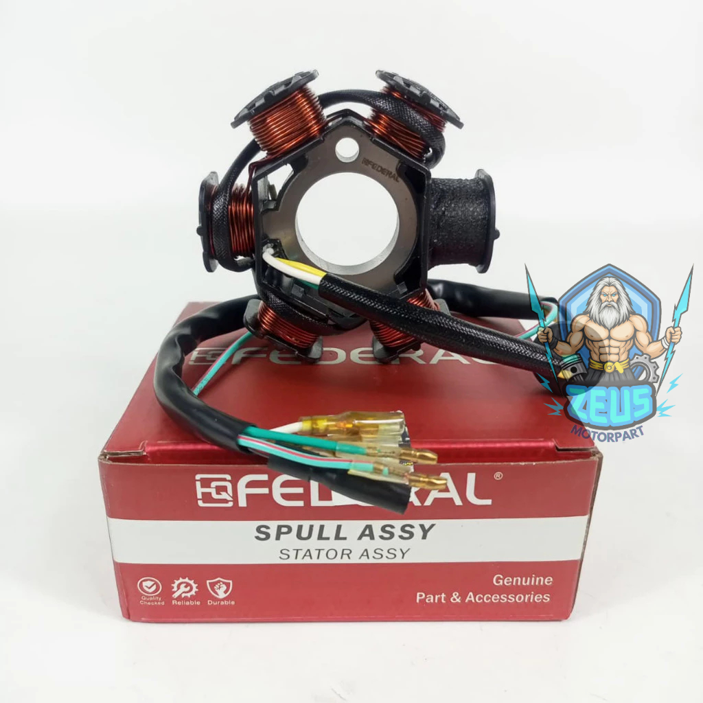 HQ FEDERAL SPULL ASSY + PULSER   GL PRO CDI HQ FEDERAL SPUL SPOOL SPOL KOMPLIT  (ZEUS)