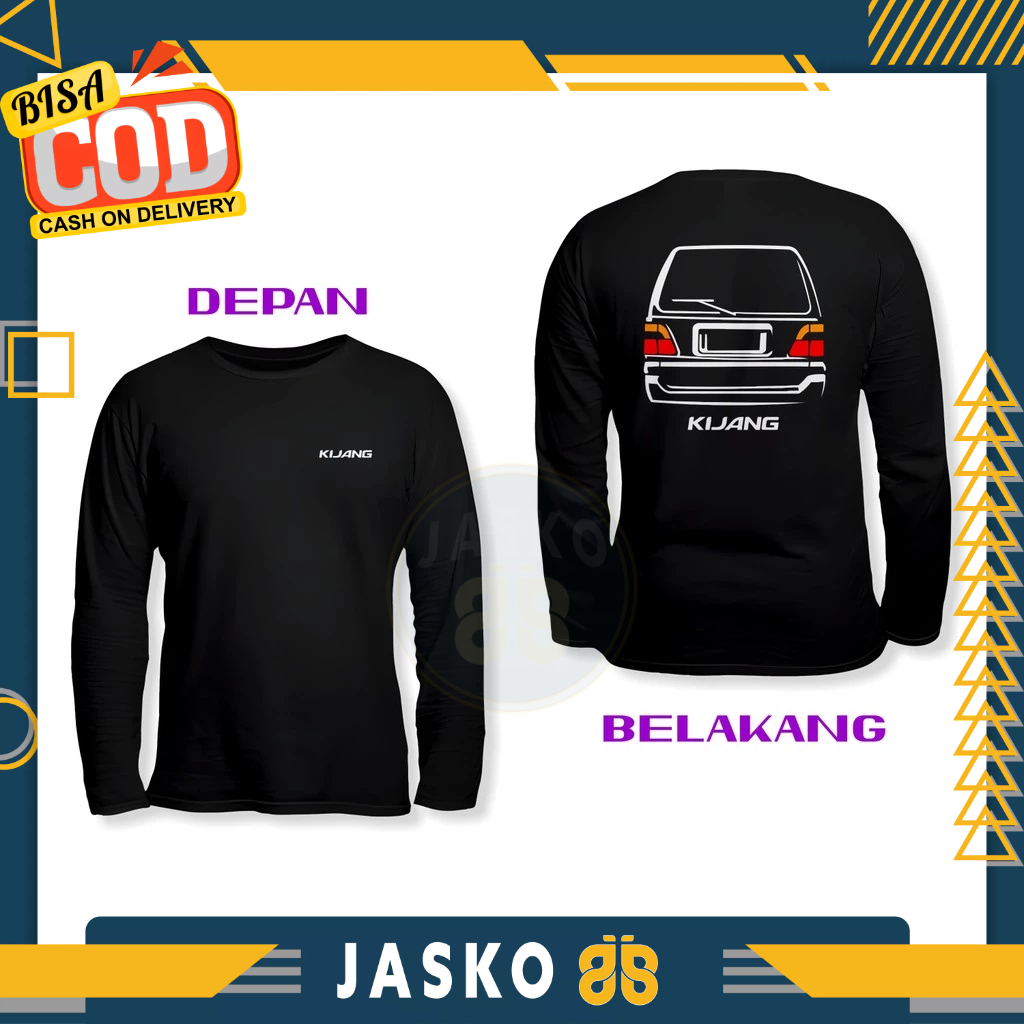 Baju Tshirt Mobil Toyota Kijang Kapsul LGX Rear DB Lengan Panjang Baju Otomotif