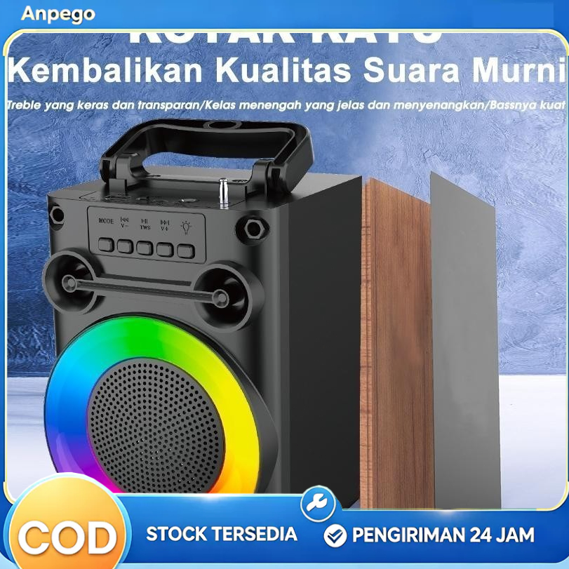 Speaker Bluetooth Portable Karaoke Box Nirkabel, Super Full Bass Salon Aktif Polytron, Speaker Mini 