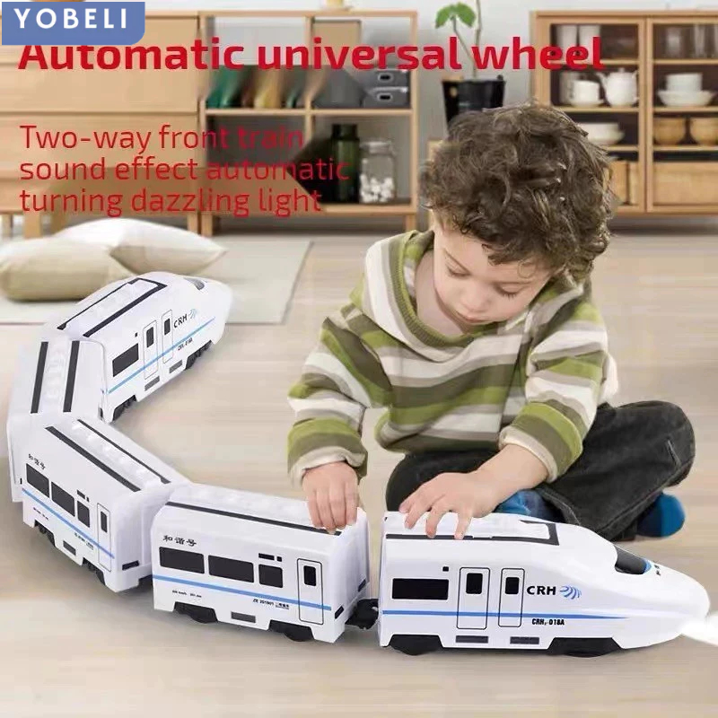 Mainan Kereta Api Remote Control RC Whoos dengan Lampu dan Suara Remote Control Kereta Cepat