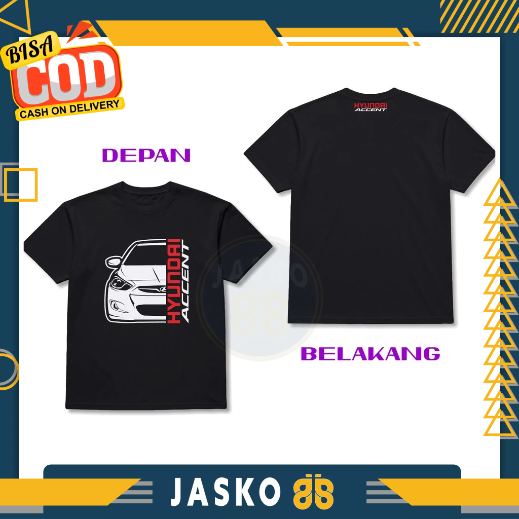 Baju Tshirt Mobil Hyundai Accent DB Baju Otomotif
